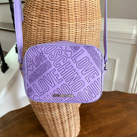 Love Moschino Small Purple Cross Body Bag - Picture 1 of 4